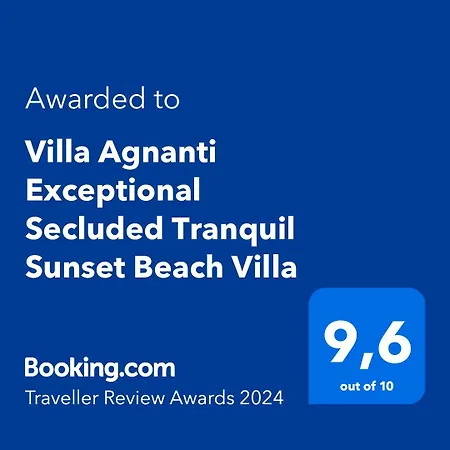 Agnanti Exceptional Secluded Tranquil Sunset Villa Nea Dimmata